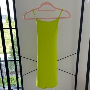 Pink Lily small neon yellow tennis dress. Like new